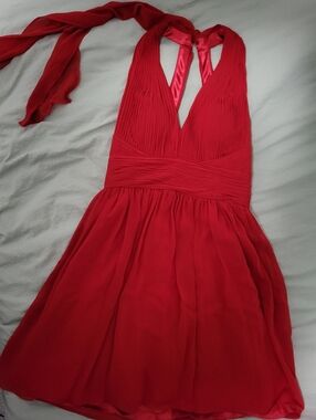 Red Halter Dress